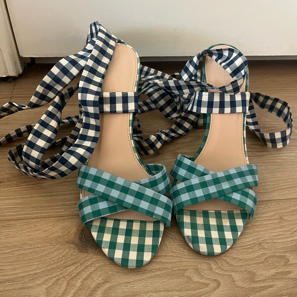 J. Crew Wrap heels
